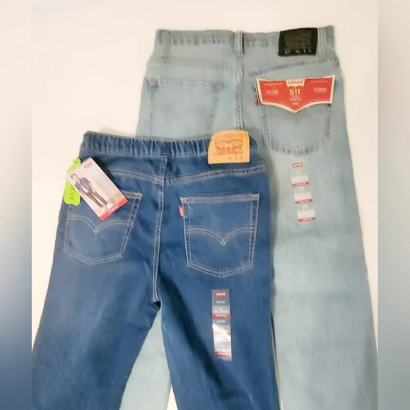 *Sold* Levi's Jeans Lot of 2 Bundle Levi 511 Skinny Slim Pull On 28 30 NEW TAGS - Picture 2 of 13